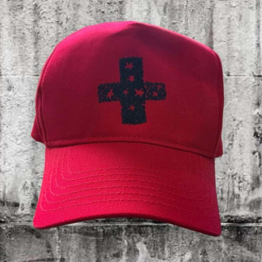 Lewis Hamilton +44 Steadman Stars Cap Cherry Red Snapback Hat Ralph Steadman F1